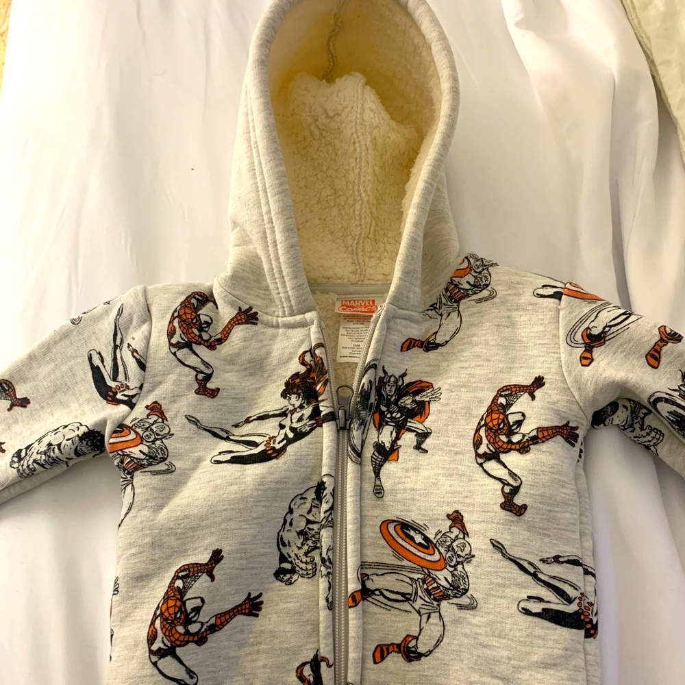 Toddler marvel zip up